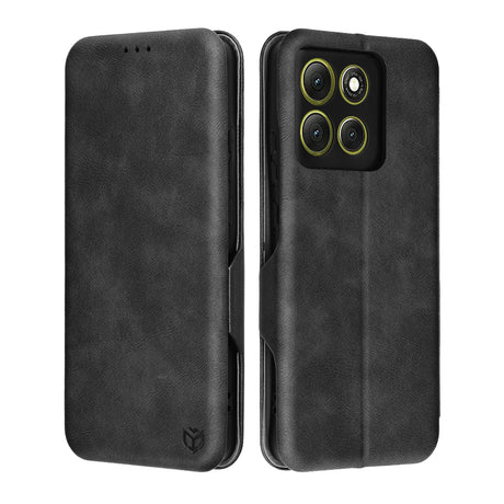 Husa de protectie Techsuit Safe Wallet Plus compatibil cu Motorola Moto G86, Negru
