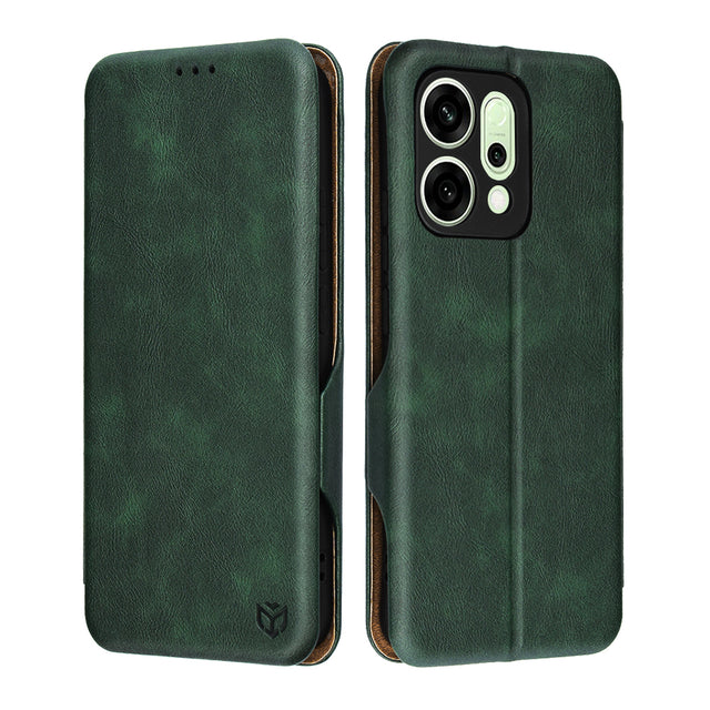 Husa de protectie Techsuit Safe Wallet Plus compatibil cu Oppo Reno14, Verde