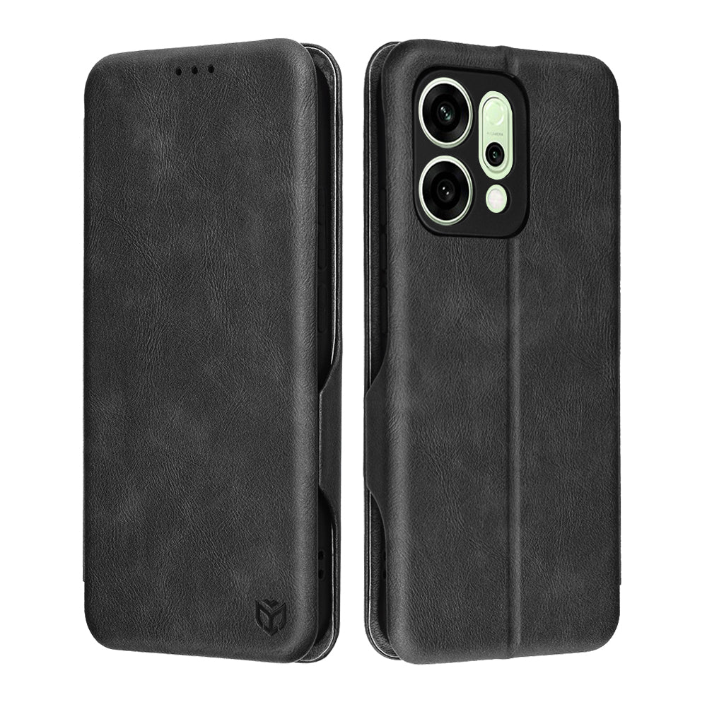 Husa de protectie Techsuit Safe Wallet Plus compatibil cu Oppo Reno14, Negru