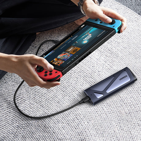 Stocare Ugreen Hard Drive Enclosure CM767 (15813), M.2 NVMe/SATA SSD, 10Gbps, Gri