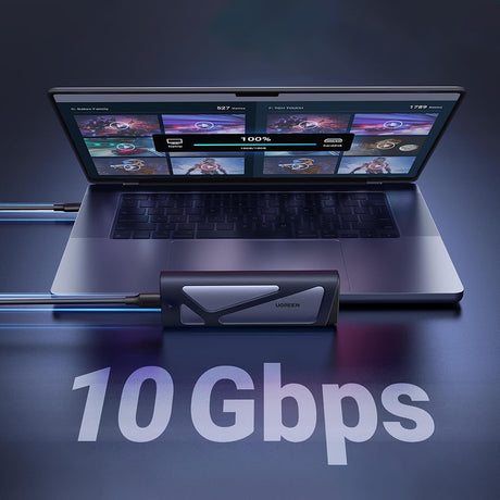 Stocare Ugreen Hard Drive Enclosure CM767 (15813), M.2 NVMe/SATA SSD, 10Gbps, Gri