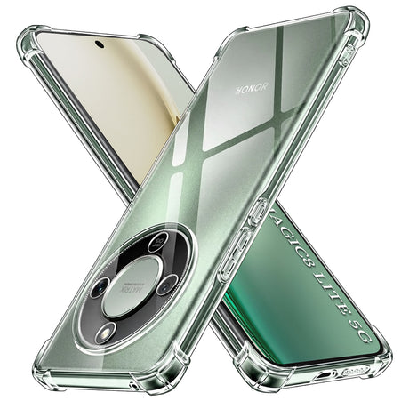 Husa de protectie Techsuit Shockproof Clear Silicone compatibil cu Honor Magic8 Lite, Transparent