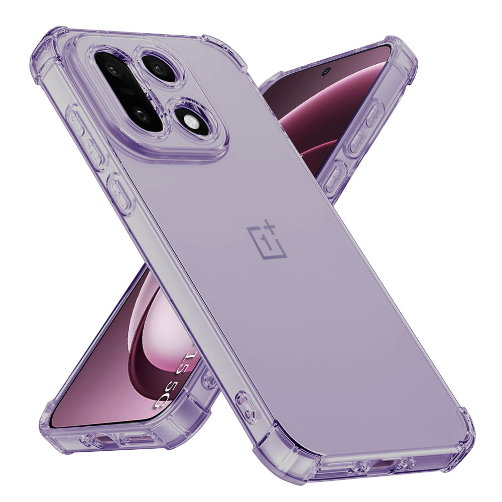 Husa de protectie Techsuit Shockproof Clear Silicone compatibil cu OnePlus 15, Negru Fumuriu
