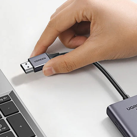 Adaptor Ugreen Wireless Transmitter and Receiver CM506 (50633A), HDMI Cable, 50M (4K@30Hz), Negru