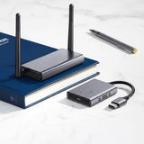 Adaptor Ugreen Wireless Transmitter and Receiver CM506 (50633A), HDMI Cable, 50M (4K@30Hz), Negru