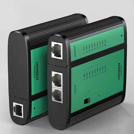 Adaptor Ugreen Network Cable Tester NW167 (10950), 9V Carbon Battery, Ethernet / Telephone Cable, Negru