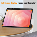Husa de protectie tableta Techsuit Flex Trifold (with Pencil Holder) compatibil cu Samsung Galaxy Tab S11 Ultra, Albastru Cer