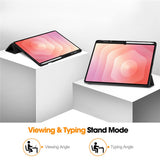 Husa de protectie tableta Techsuit Flex Trifold (with Pencil Holder) compatibil cu Samsung Galaxy Tab S11 Ultra, Albastru Cer