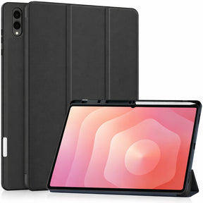 Husa de protectie tableta Techsuit Flex Trifold (with Pencil Holder) compatibil cu Samsung Galaxy Tab S11 Ultra, Negru