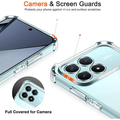 Husa de protectie Techsuit Shockproof Clear Silicone compatibil cu Xiaomi Poco F8 Pro, Transparent