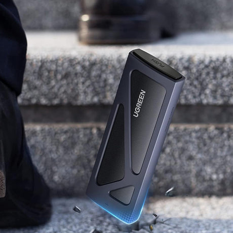 Stocare Ugreen Hard Drive Enclosure CM578 (15512), M.2 NVMe SSD, 10Gbps, 2TB, with 2x Type-C Cable, Albastru Inchis