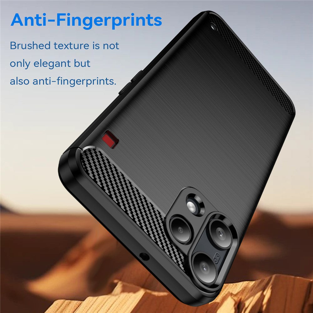 Husa de protectie Techsuit Carbon Silicone compatibil cu Nothing Phone (3a) Lite, Negru