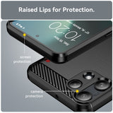 Husa de protectie Techsuit Carbon Silicone compatibil cu Nothing Phone (3a) Lite, Negru