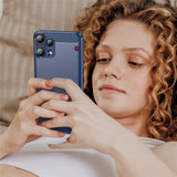 Husa de protectie Techsuit Carbon Silicone compatibil cu Nothing Phone (3a) Lite, Albastru