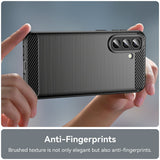 Husa de protectie Techsuit Carbon Silicone compatibil cu Samsung Galaxy A57 5G, Negru