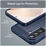 Husa de protectie Techsuit Carbon Silicone compatibil cu Samsung Galaxy A57 5G, Albastru