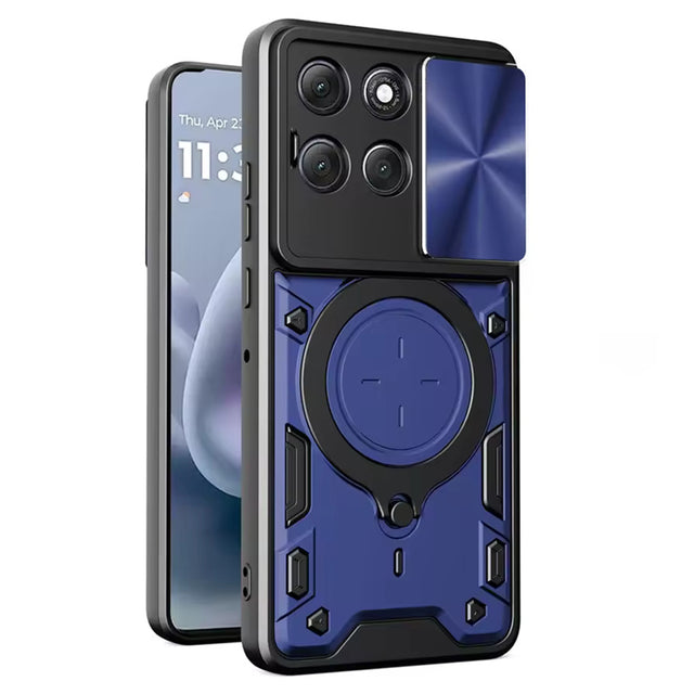 Husa de protectie Techsuit CamGuard Pro compatibil cu Motorola Moto G86, Albastru