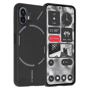 Husa de protectie Techsuit Carbon Silicone compatibil cu Nothing Phone (2), Negru