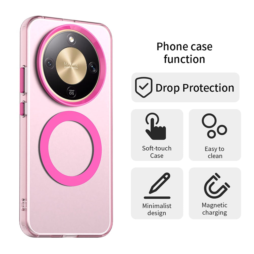 Husa de protectie Techsuit CandyCase MagSafe compatibil cu Honor Magic8 Lite, Roz