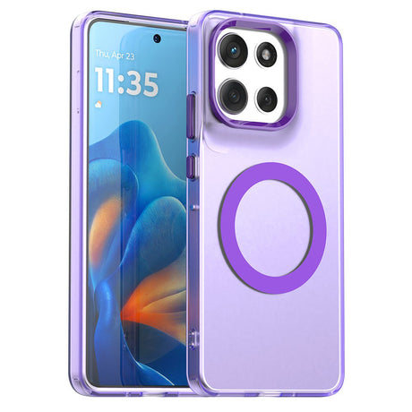 Husa de protectie Techsuit CandyCase MagSafe compatibil cu Motorola Moto G86, Mov