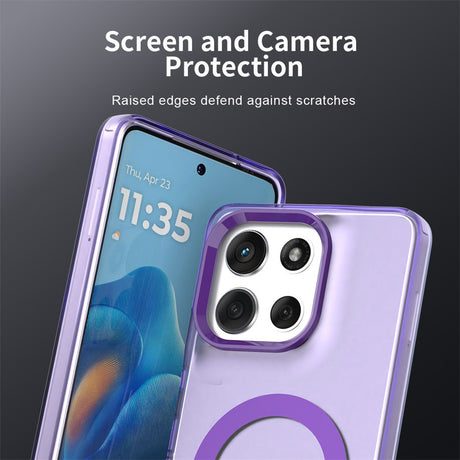 Husa de protectie Techsuit CandyCase MagSafe compatibil cu Motorola Moto G86, Mov