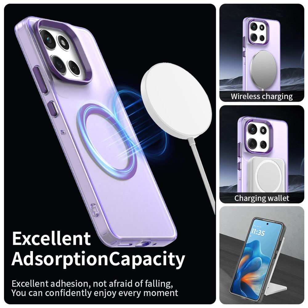 Husa de protectie Techsuit CandyCase MagSafe compatibil cu Motorola Moto G86, Mov