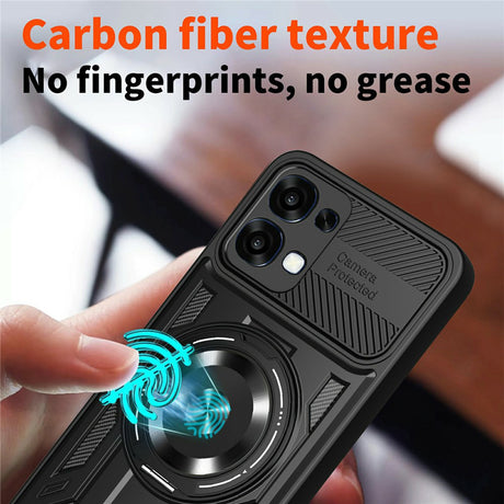 Husa de protectie Techsuit RuggedCam compatibil cu Oppo A6 Pro 4G / A6 Pro 5G, Negru