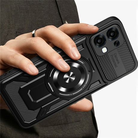 Husa de protectie Techsuit RuggedCam compatibil cu Oppo A6 Pro 4G / A6 Pro 5G, Negru