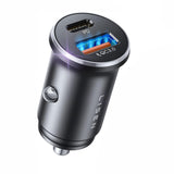 Incarcator Lisen Car (YL0223090002), Fast Charging, USB, Type-C, Cigarette Lighter Adapter, PD36W, QC18W, Negru
