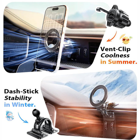Suport Auto Lisen (YL0223110033), MagSafe, Negru