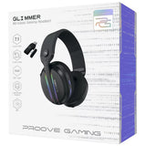Casti Proove Gaming Glimmer (WHGL00022016), with Microphone, 2.4GHz, Bluetooth 5.4, RGB, Ø40mm, 900mAh, Negru /Purple