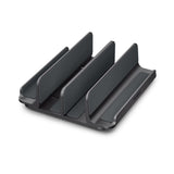Suport Spigen Vertical Laptop Stand LD208S4 (AMP10640), for 4 Devices, Adjustable Width, Universal, Silicone Pads, Gri Spatial