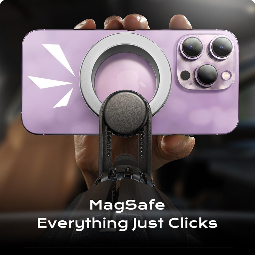 Suport Lisen (YL0222100001), for Air Vent, Magnetic Grip, Universal, Adjustable, Secure Fit, N52 Magnets, Negru