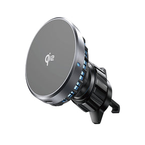 Suport Lisen with Wireless Charging Qi2, W701 (YL0224060042), for Air Vent, USB, USB-C Car Charger, Cable, 15W, Negru