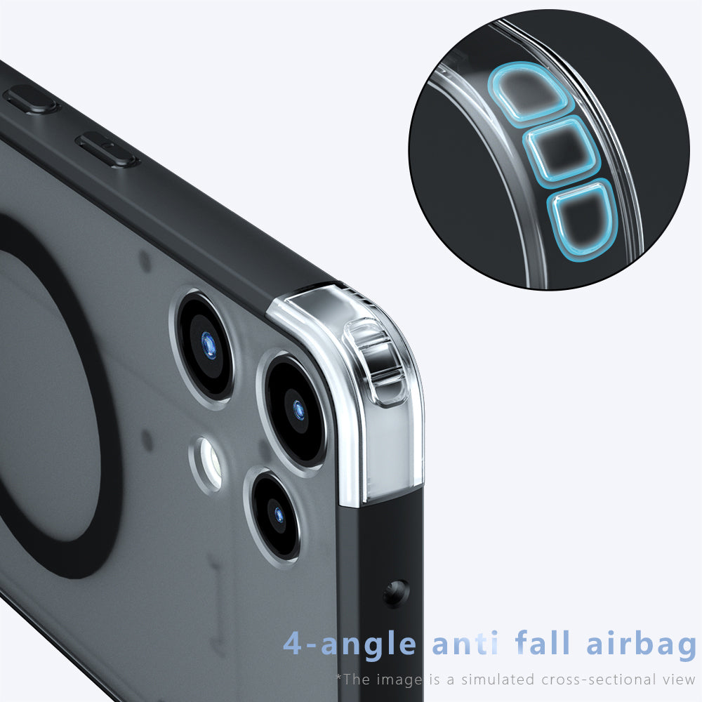 Husa de protectie Techsuit PureFrost MagSafe compatibil cu Nothing Phone (3a) Lite, Negru Mat