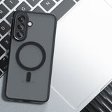 Husa de protectie Techsuit PureFrost MagSafe compatibil cu Samsung Galaxy A57 5G, Negru Mat