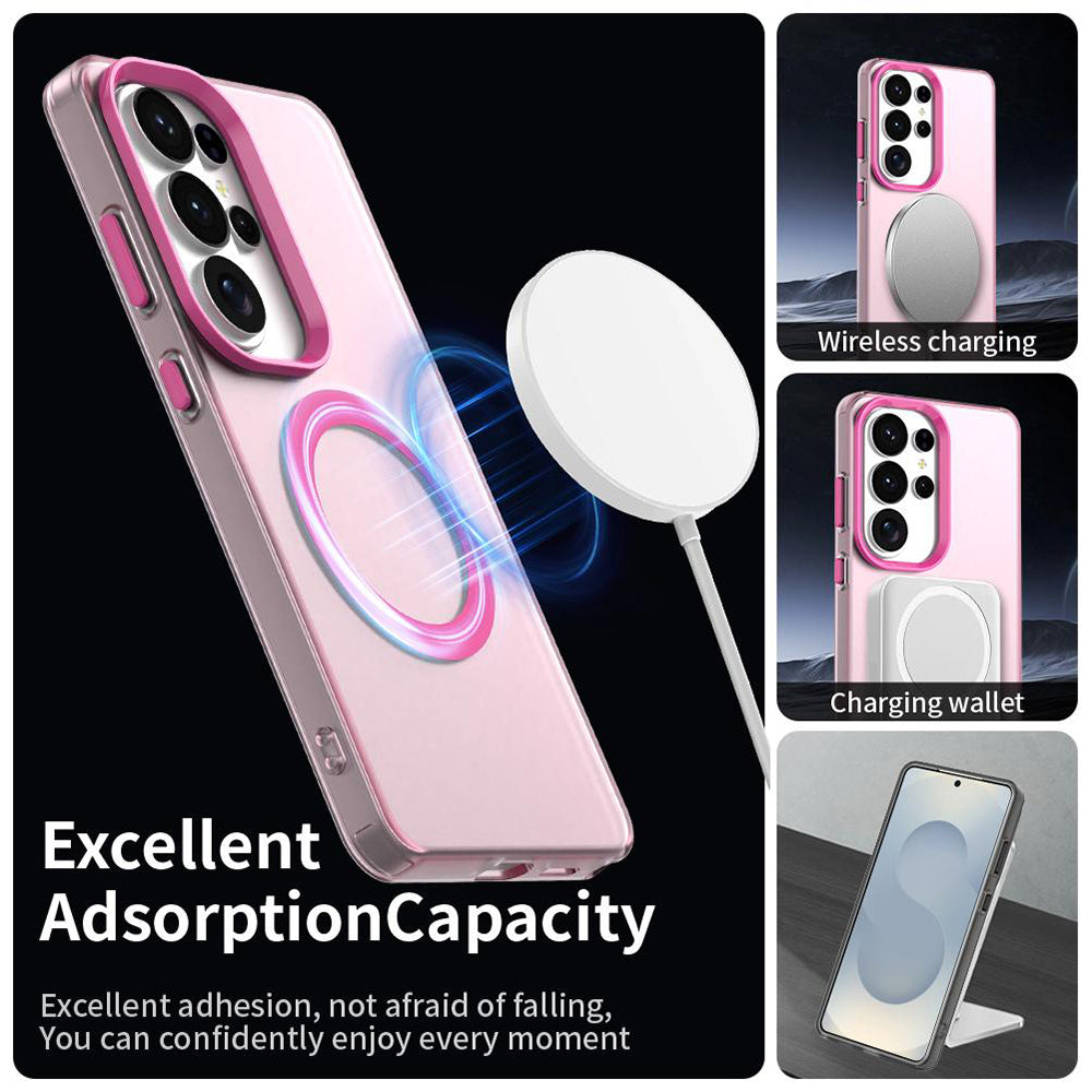 Husa de protectie Techsuit CandyCase MagSafe compatibil cu Samsung Galaxy S26 Ultra, Roz