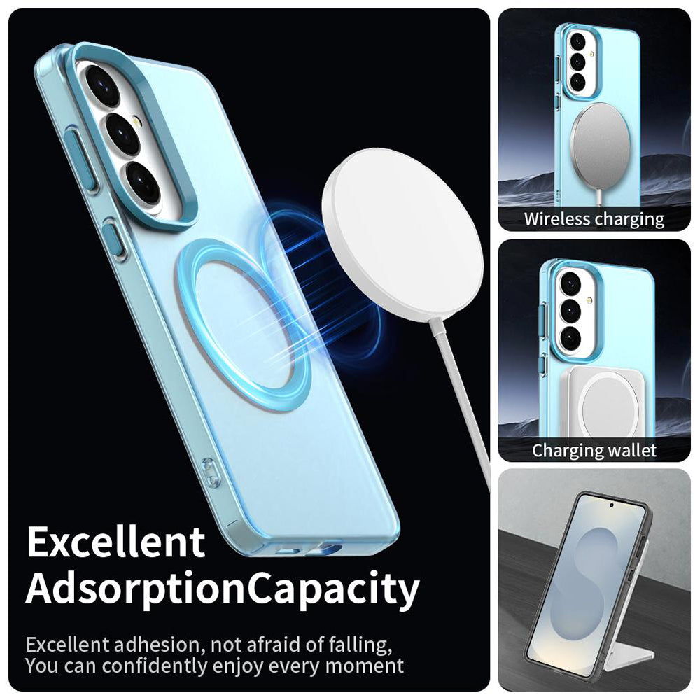 Husa de protectie Techsuit CandyCase MagSafe compatibil cu Samsung Galaxy S26 Plus, Albastru