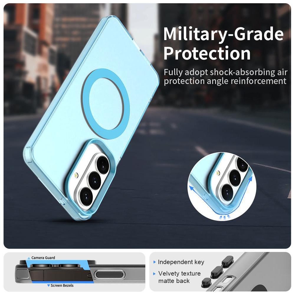 Husa de protectie Techsuit CandyCase MagSafe compatibil cu Samsung Galaxy S26 Plus, Albastru