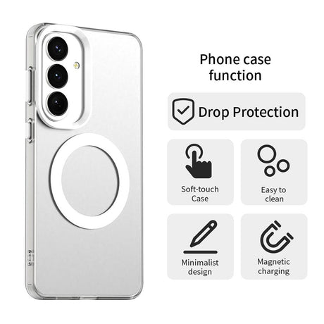 Husa de protectie Techsuit CandyCase MagSafe compatibil cu Samsung Galaxy S26 Plus, Alb