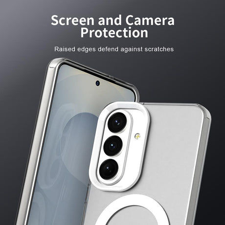 Husa de protectie Techsuit CandyCase MagSafe compatibil cu Samsung Galaxy S26 Plus, Alb