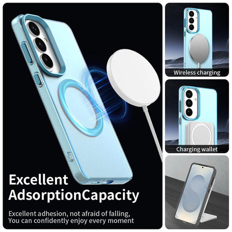 Husa de protectie Techsuit CandyCase MagSafe compatibil cu Samsung Galaxy S26, Albastru