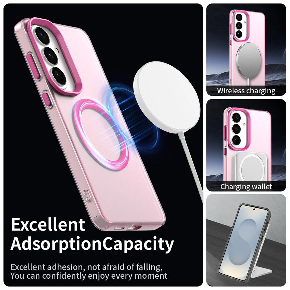 Husa de protectie Techsuit CandyCase MagSafe compatibil cu Samsung Galaxy S26, Roz