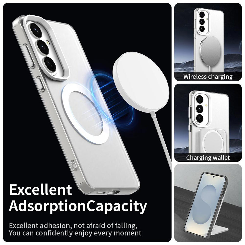 Husa de protectie Techsuit CandyCase MagSafe compatibil cu Samsung Galaxy S26, Alb