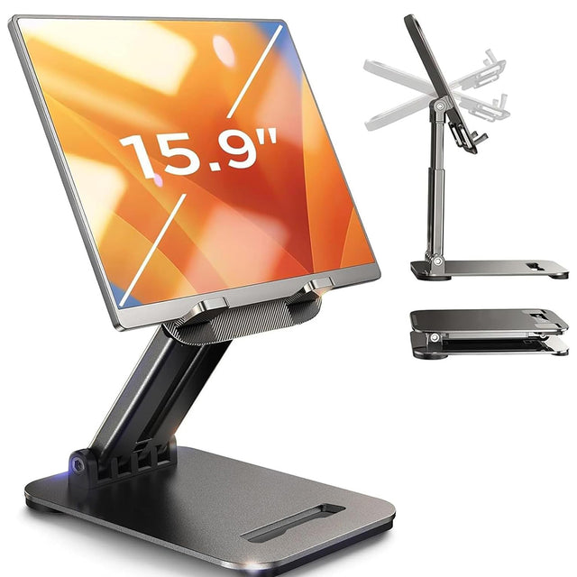 Suport Lisen (YL0424080007), for 15.9'' Tablets, Ajustable, Stable, Iron, 17.5 x 12.3 x 3.4cm, Negru