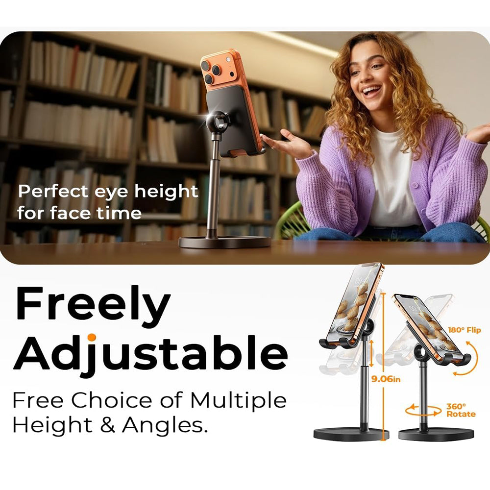 Suport Lisen Mechanical Series (YL0421030004), for Phones, Adjustable Height, Stable, Negru