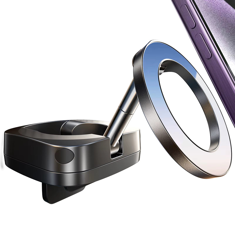 Suport Lisen (YL0224110001), Magnetic for Dashboard, Desk, 360° Rotation, Foldable, Table Clip, Secure Fit, Negru