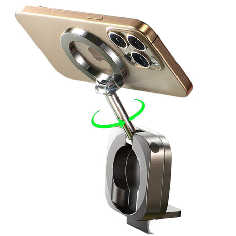 Suport Lisen (YL0224110001), Magnetic for Dashboard, Desk, 360° Rotation, Foldable, Table Clip, Secure Fit, Negru