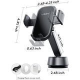 Suport Lisen A680 (YL0225010007), for Dashboard, Desk, Electric Suction Cup, 360° Rotation, Clamp Arm, 130mAh, Negru