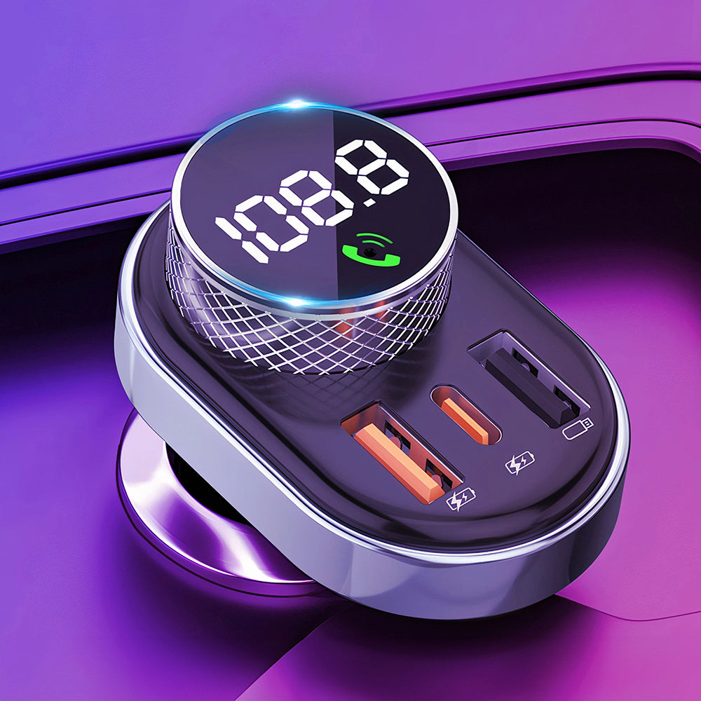 Incarcator Proove Car with FM Modulator (FMSL30110001), USB, Type-C, U-Disk, TF, Bluetooth 5.4, Fast Charge, 30W, Negru